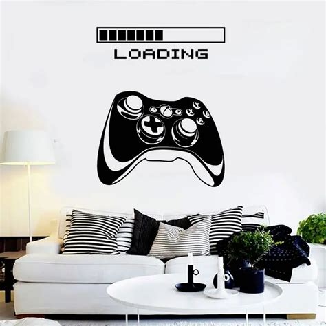 Game Room Handle Sticker Gamer Decal Gaming Posters Gamer Vinyl Wall