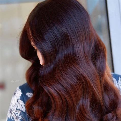 Dark Red Brown Hair