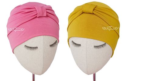 Once you've cut out the fabric, stitch areas marked in red. Bow Turban Hat Pattern - How To Make Turban Hat With Bow ...