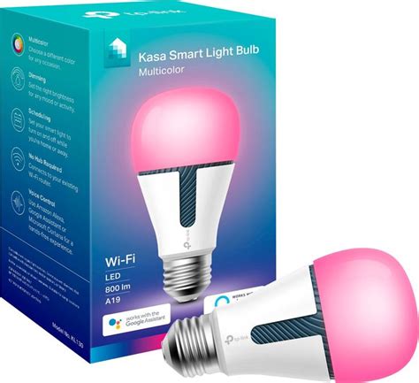 Tp Link Kasa Wifi Smart A19 Led Light Bulb Multicolor White Kl130