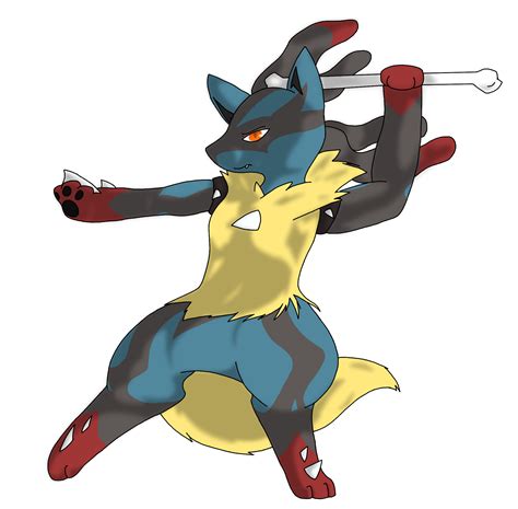 Commission Mega Lucario By Lostumbreon On Deviantart