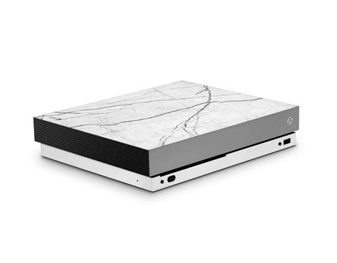 White Marble Xbox One X Skin Stickybunny