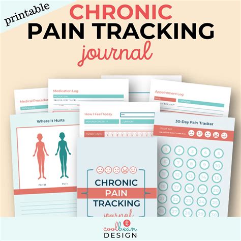 Printable Chronic Pain Tracking Journal Chronic Illness Health Log