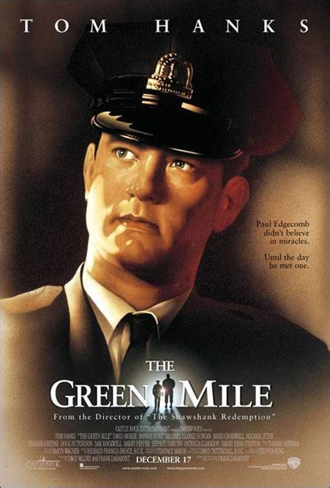 Todo un hito en la aclamada trayectoria del maestro indiscutible de la narrativa de terror contemporánea, la milla verde fue llevada al cine con gran éxito en una película del mismo nombre. La milla verde (1999) - FilmAffinity