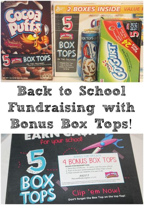 Back To School Fundraising With Bonus Box Tops Btfe School