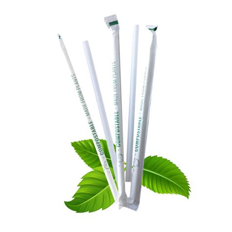 Compostable 10mm X 210 Mm Pla Straw King Pack