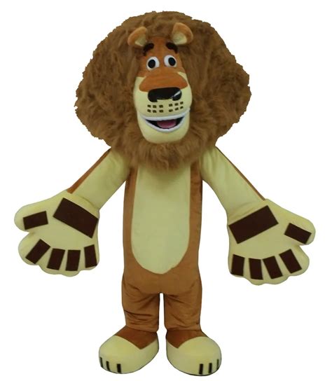 Hot Sale Madagascar Lion Alex Mascot Costume Adult Character Costume