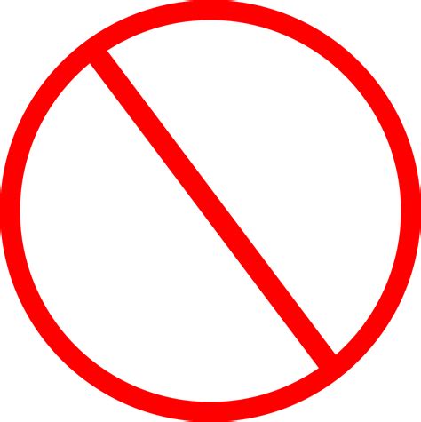Signsredcircleprohibitedfree Vector Graphics Free Image From