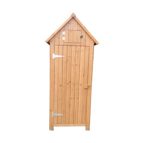 China Outdoor Tool Storage Shed Wooden Shutter Design Fir Wood Lockers