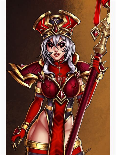 Sally Whitemane Partreon Supported Fanart Poster For Sale By Elwinne