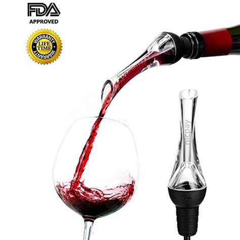 Wine Aerator Pourer Nicpay Premium Quick Aerating Pourer Breather Decanter Spout With Deluxe