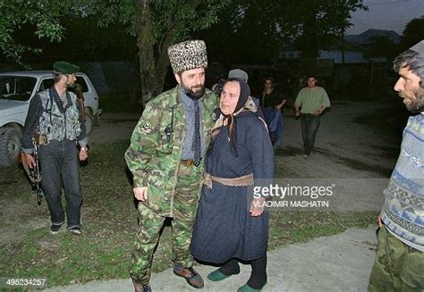 chechen rebel leader zelimkhan yandarbiyev is seen prior a press news photo getty images