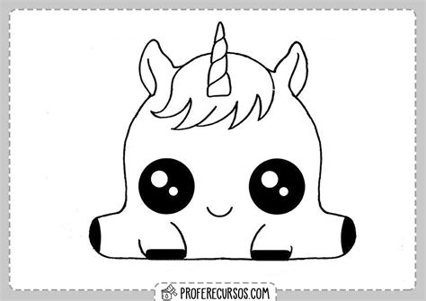 Dibujos Kawaii Unicornio - Profe Recursos