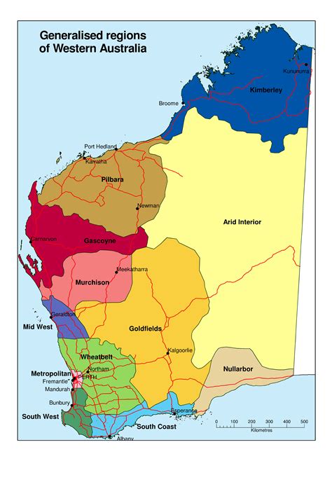 Map Of Western Australia
