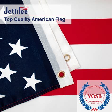 jetlifee 3x5 ft american flag printed 150d polyester stars and stripes us flag office flags