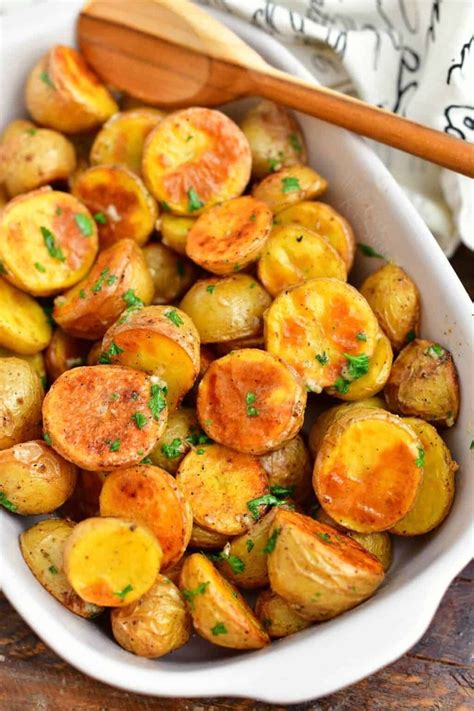 These Oven Roasted Potatoes Are Light And Creamy One The Inside And