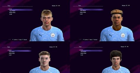 Ultigamerz Pes 2013 Manchester City Mini Face Pack 2020 21