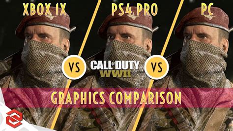 Call Of Duty Wwii Xbox One X Vs Ps4 Pro Vs Pc Graphics Comparison