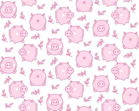 Premium Vector Vector Seamless Pattern With Pigs For Children On A