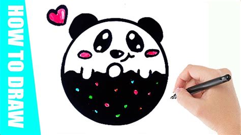 Hoe Teken Je Een Panda Donut Leer Snel Tekenen Youtube