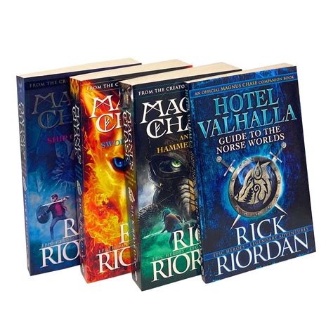 Magnus Chase 4 Books Set Collection By Rick Riordan Lowplex