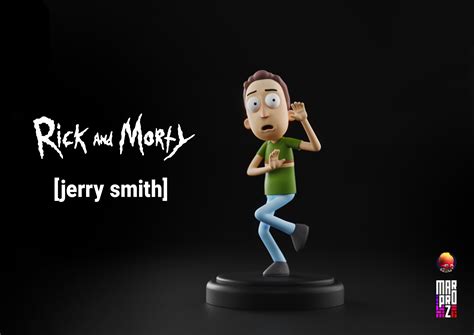 3d Printable Model Jerry Smith Rick And Morty Cgtrader