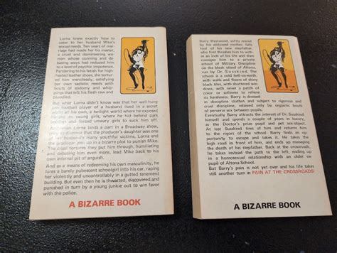 Mature Adult Only Vintage Sleaze Smut Erotica Domination Paperback Books Set Of 2 An Eros
