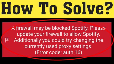 Firewall Solution Can Block Spotify Error Issue Daemon Dome