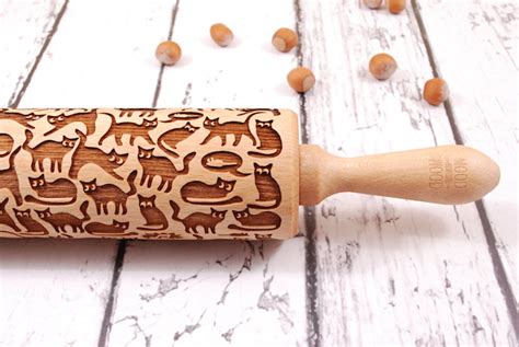 Laser Embossed Rolling Pins Imprint Playful Patterns Into Cookie Dough