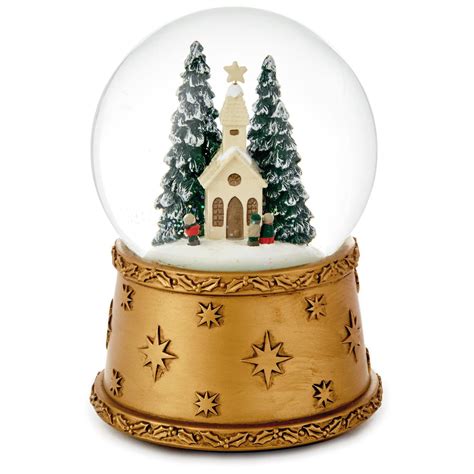Winter Church Scene Musical Snow Globe Snow Globes And Water Globes
