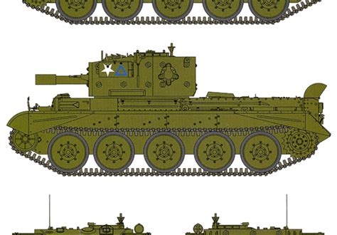 Cromwell Mkvi Cs Tank Drawings Dimensions Figures Download