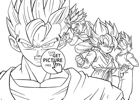 Free Dragon Ball Z Coloring Pages To Color Online, Download Free Dragon