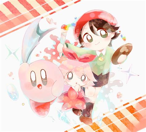 Kirby Adeleine And Ribbon Kirby Drawn By Kananishi Danbooru