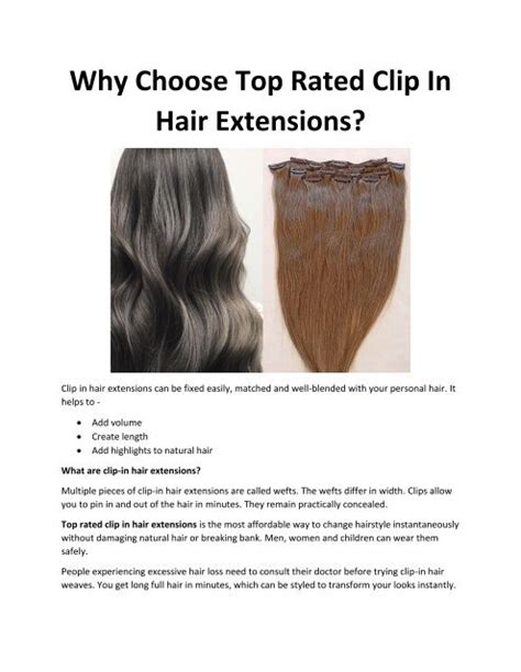 Why Choose Top Rated Clip In Hair Extensions