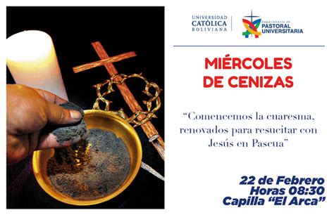 Miércoles De Ceniza Universidad Católica Boliviana San Pablo