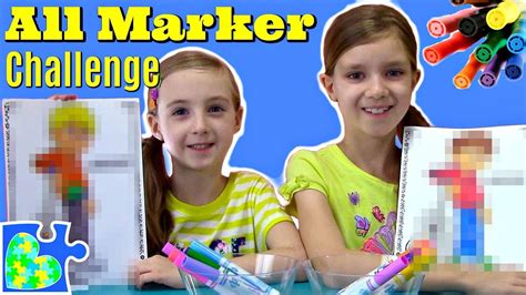 This challenge is where you blindly choose 3 colors from your marker collection and color with them. ALL MARKER CHALLENGE!! Coloring Challenge with All Markers ...