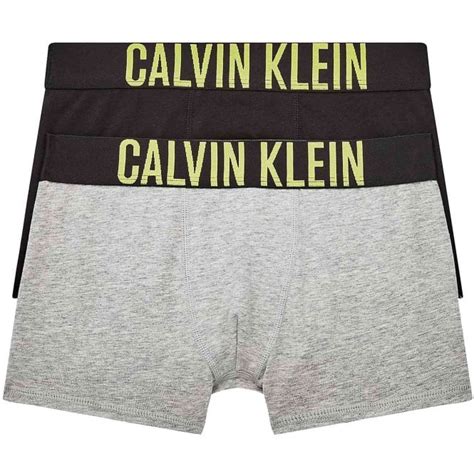 Calvin Klein Boys 2 Pack Intense Power Trunk Grey Heatherpvh Black