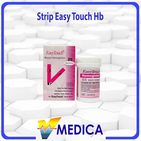 Jual Strip Hemoglobin Easy Touch Isi 25 Strip Refill Test Strip HB