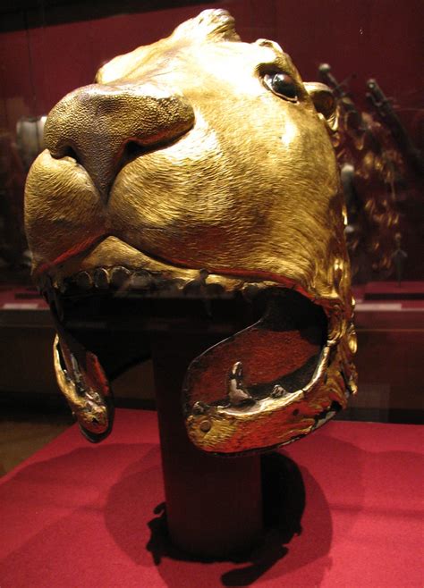 Sallet In The Shape Of A Lions Head Steel Gilt Copper G Flickr