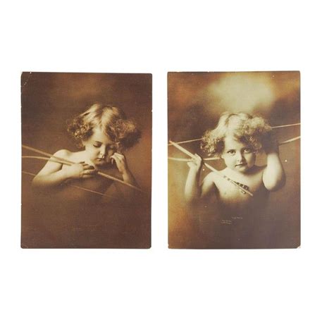 1890s Cupid Photogravure A Pair Cupid Angel Images Art Photography