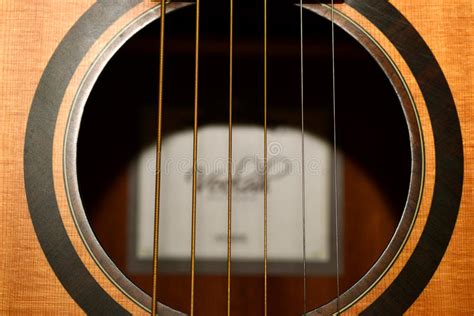 Acoustic Guitar Sound Hole Stock Photo Image 51215464