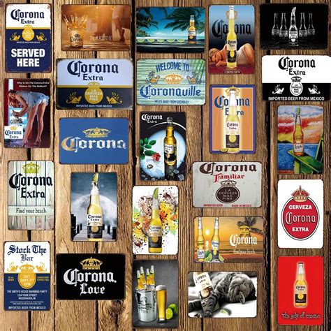 WellCraft Corona Extra Beer Metal Signs Find The Beach Wall Poster