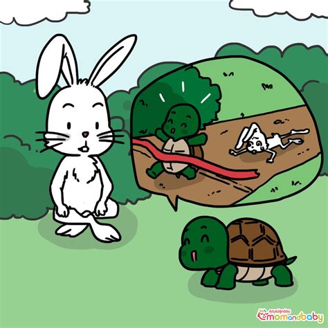 He laughed at a tortoise when he saw that the tortoise walked very slow. นิทานอีสป กระต่ายกับเต่า - รวมนิทานอีสปพร้อมภาพประกอบ By ...