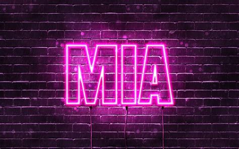 Download Wallpapers Mia 4k Wallpapers With Names Female Names Mia