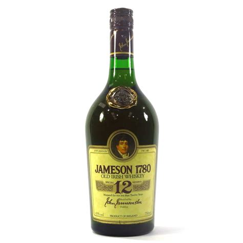 Jameson 12 Year Old 1780 Special Reserve 1980s Whisky Auctioneer