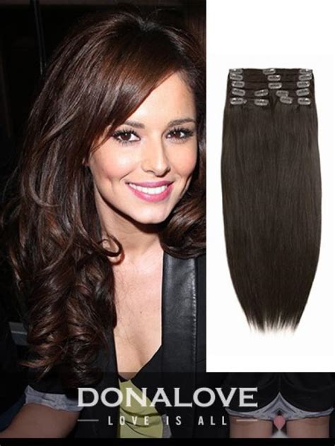 Medium Reddish Brown Indian Remy Clip In Hair Extensions Sd006 Clip In Donalovehair