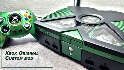 Xbox Original Customization With Optical Drive And Hard Drive Window