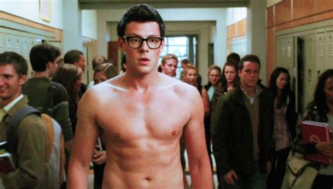 Glasses And Abs Cory Monteith Glee Matthew Morrison