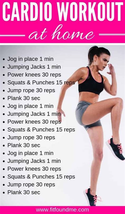 A Successful Cardio Workout Plan At Home Beginner Cardio Workout Plan Cardio Workout At Home
