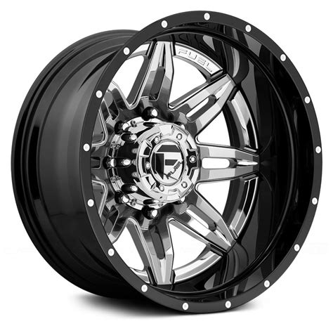 Fuel® D266 Dually Lethal 2pc Cast Center Wheels Gloss Black With